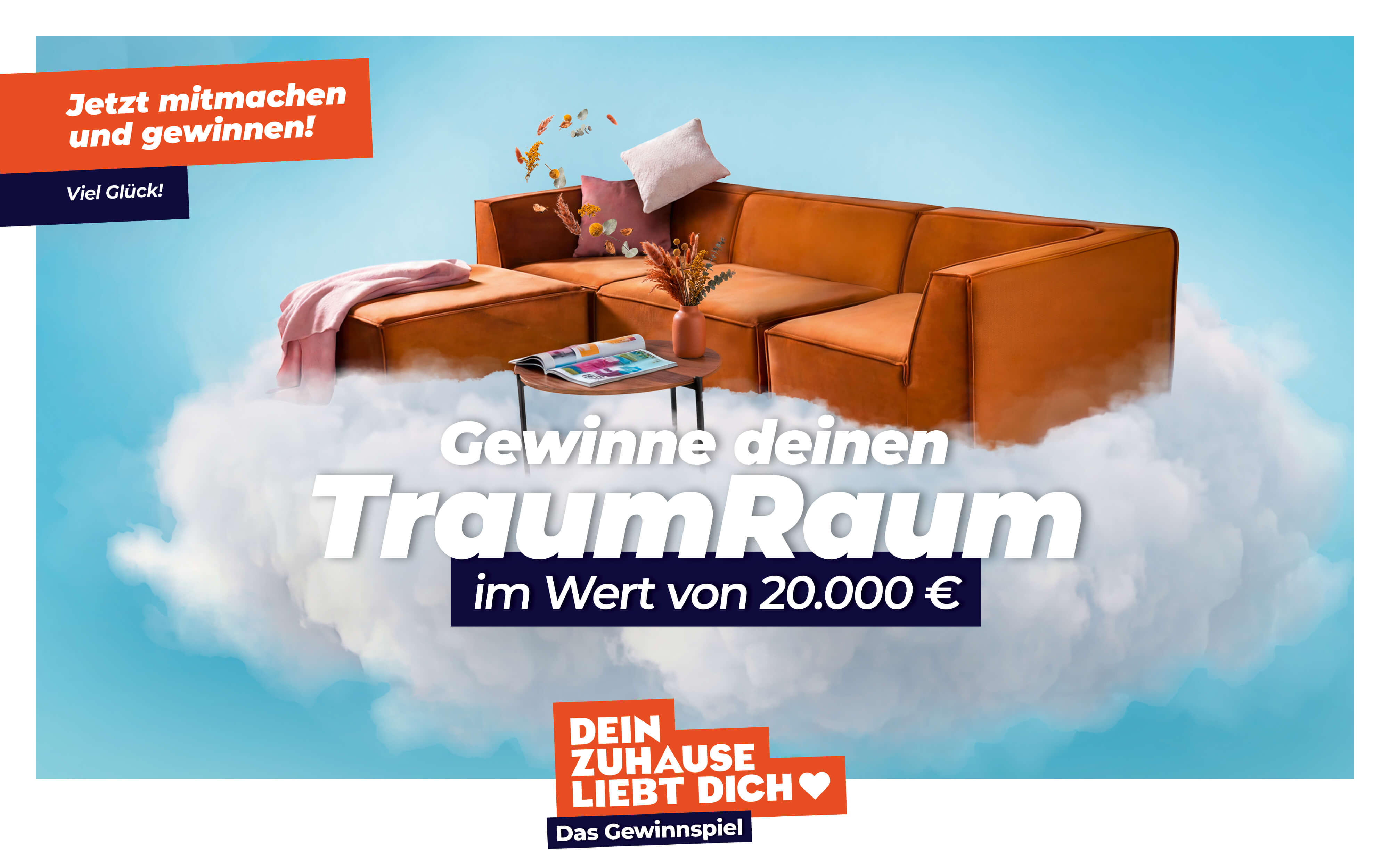 Gewinnspiel TraumRaum: komplette Einrichtung im Wert von 20.000 Euro gewinnen bei Möbel Schütte